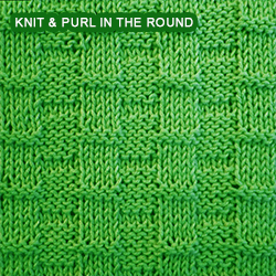 [Knitting in the round] Broken Rib sttich.
