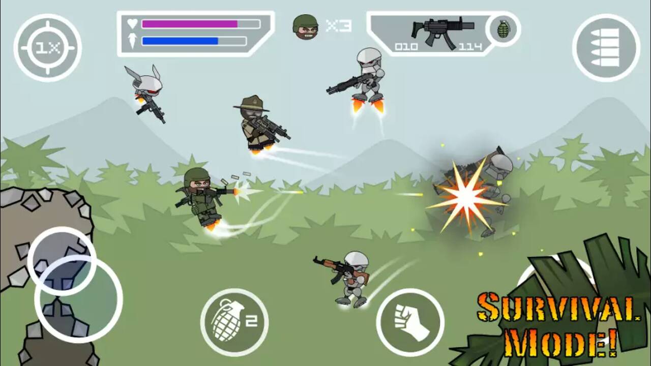 Mini Militia Hacked Mod Game Unlimited Ammo And Nitro Free Download