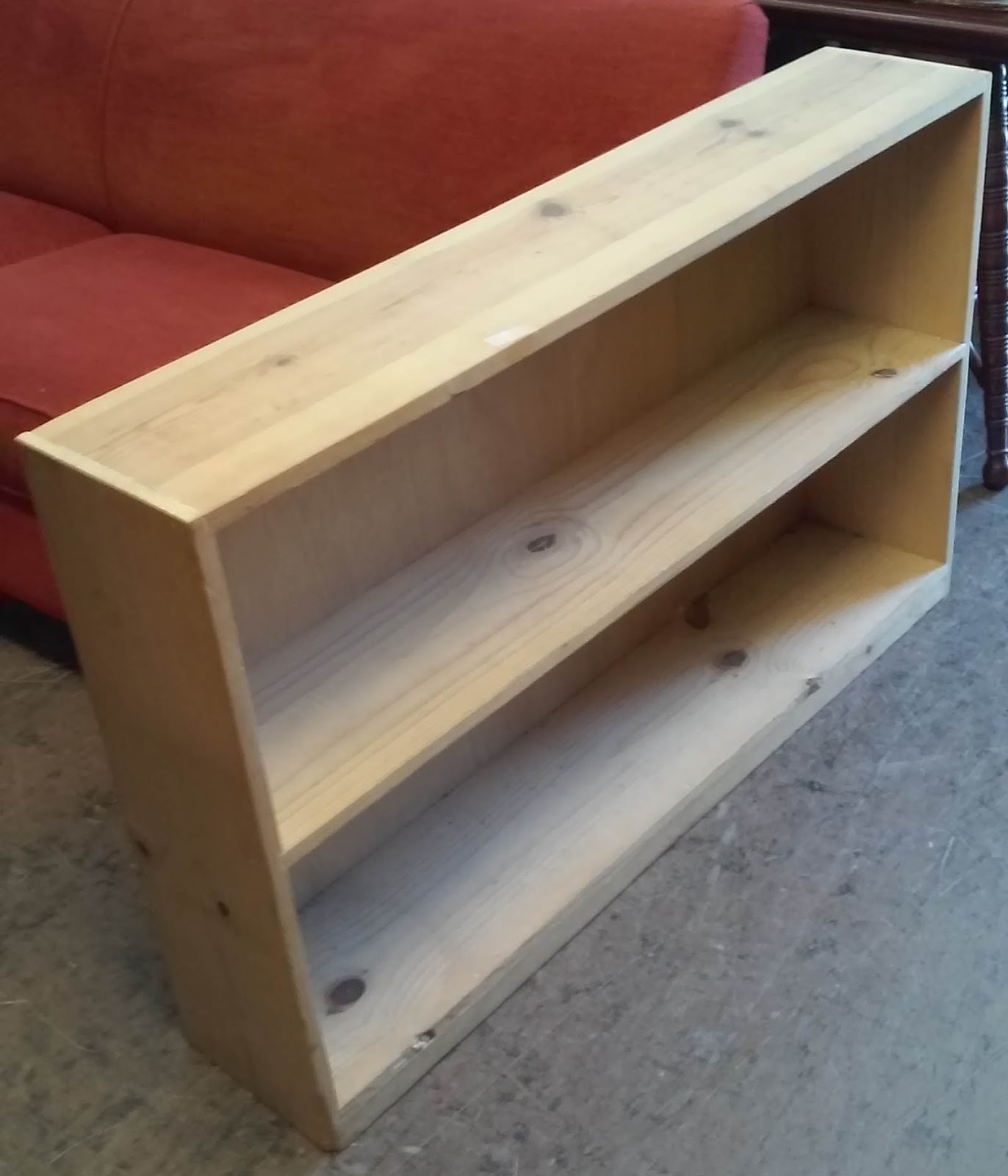 UHURU FURNITURE & COLLECTIBLES SOLD Short Raw Pine Shelf 30