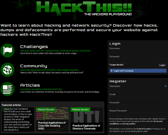 Hack-This-challenges-site Hack-This-challenges-site