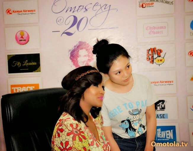 omotola autograph signing abuja