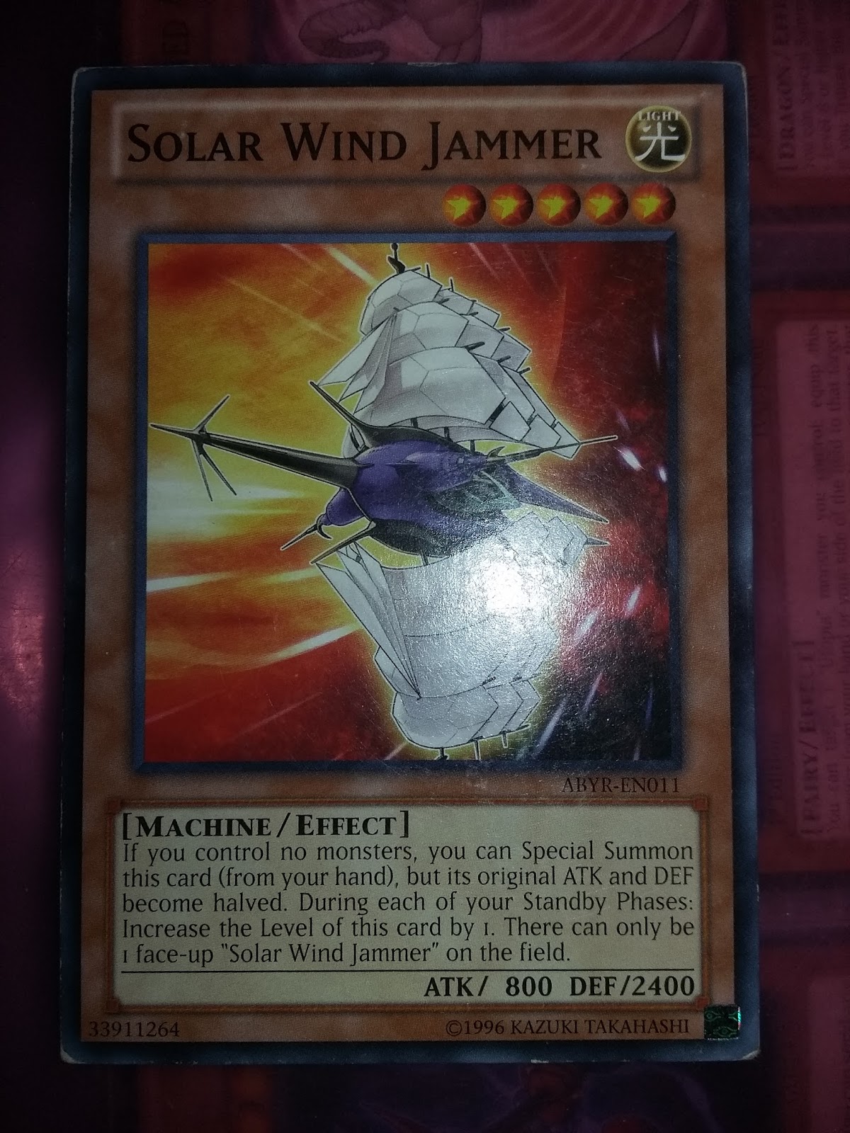 SOLAR WIND JAMMER YUGIOH RANDOM SHOP