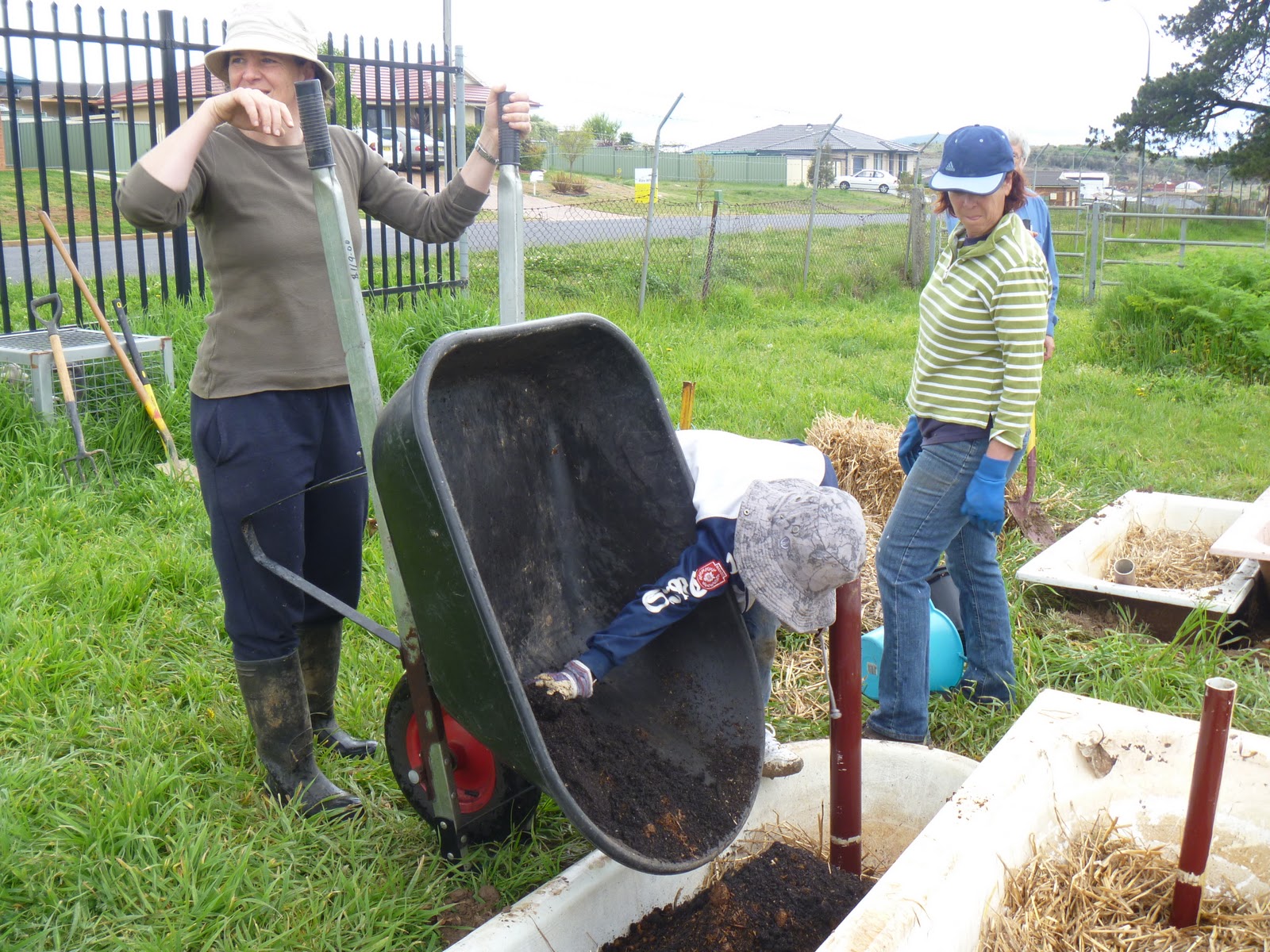 toward sustainability with three kids...... Using old bath tubs to