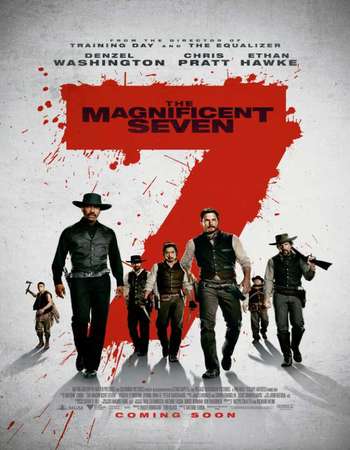 Poster Of The Magnificent Seven 2016 English 700MB HDTS x264 Free Download Watch Online downloadhub.in