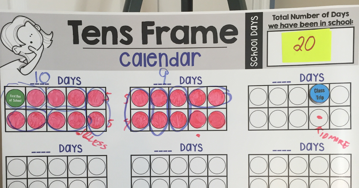 Mr Elementary Math: Ten Frame Calendars - A New Twist on Calendar Time
