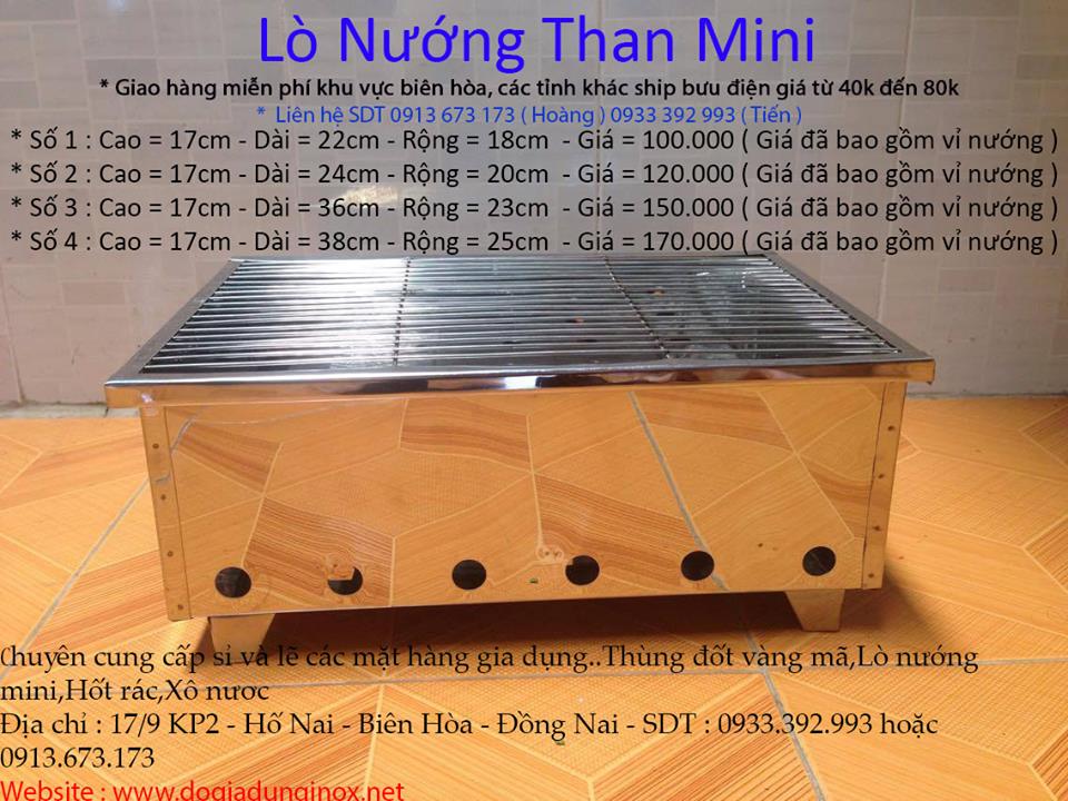 Lò Đốt Vàng Mã, Lò Nướng Mini Dã Ngoại, Hốt Rác Inox .vvvv (Gía Bán Buôn) - 3
