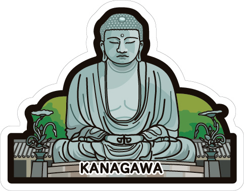Grand Bouddha de Kamakura gotochi postcard Grand Bouddha de Kamakura