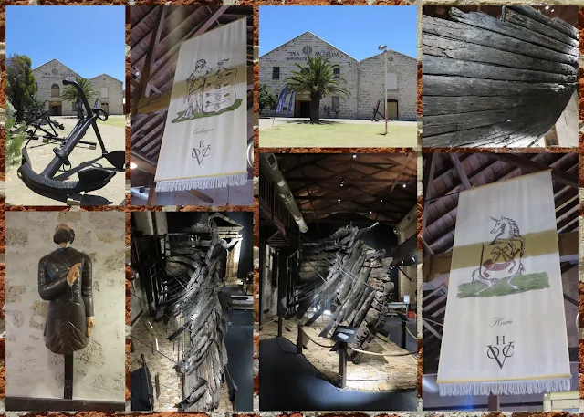 Collage of pictures from the Shipwreck Galleries in Fremantle Western Australia
