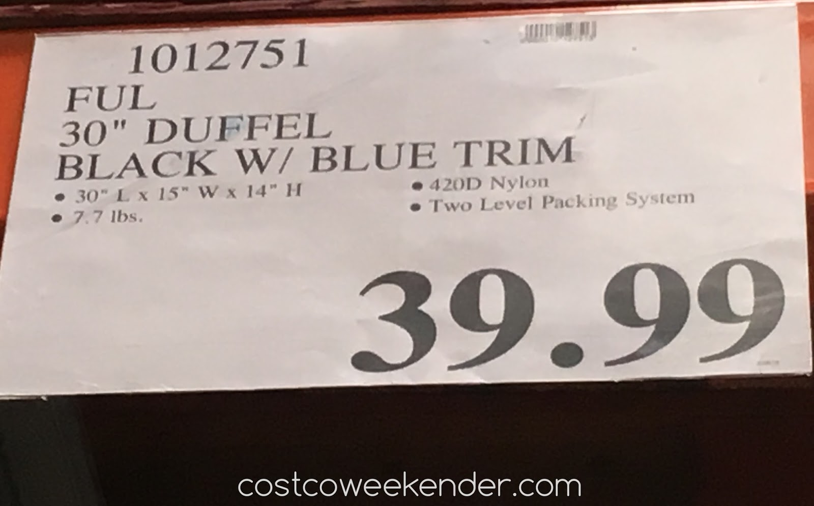 Ful Split Level Rolling Duffel Bag Costco Weekender Deal For The Ful Split Level Rolling Duffel Bag At Costco