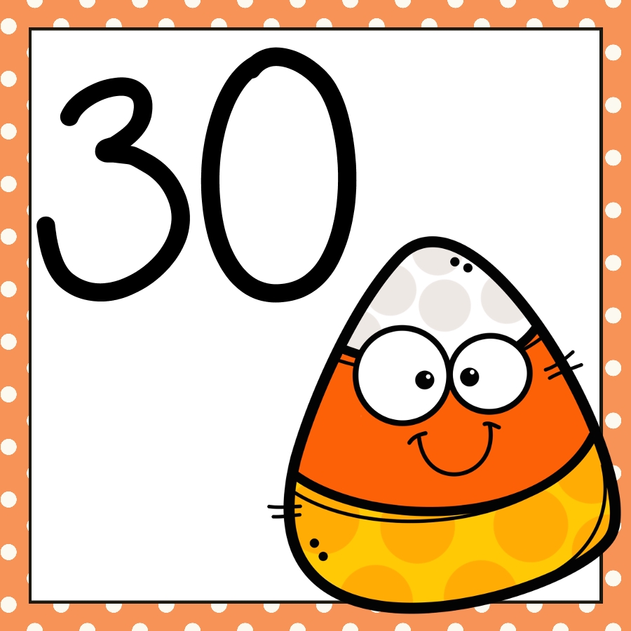 The Cozy Red Cottage: Free October Preschool Calendar Cards