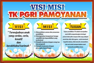 Banner Visi Misi Paud - gambar spanduk
