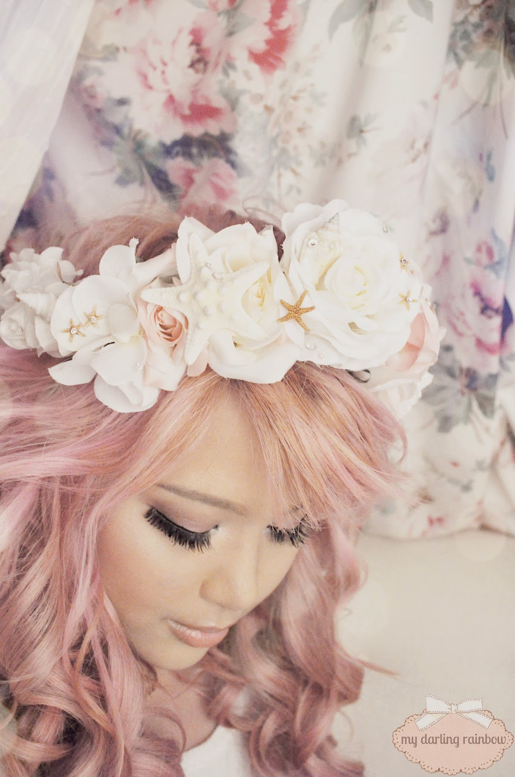 My Darling Rainbow Flower Crown DIY