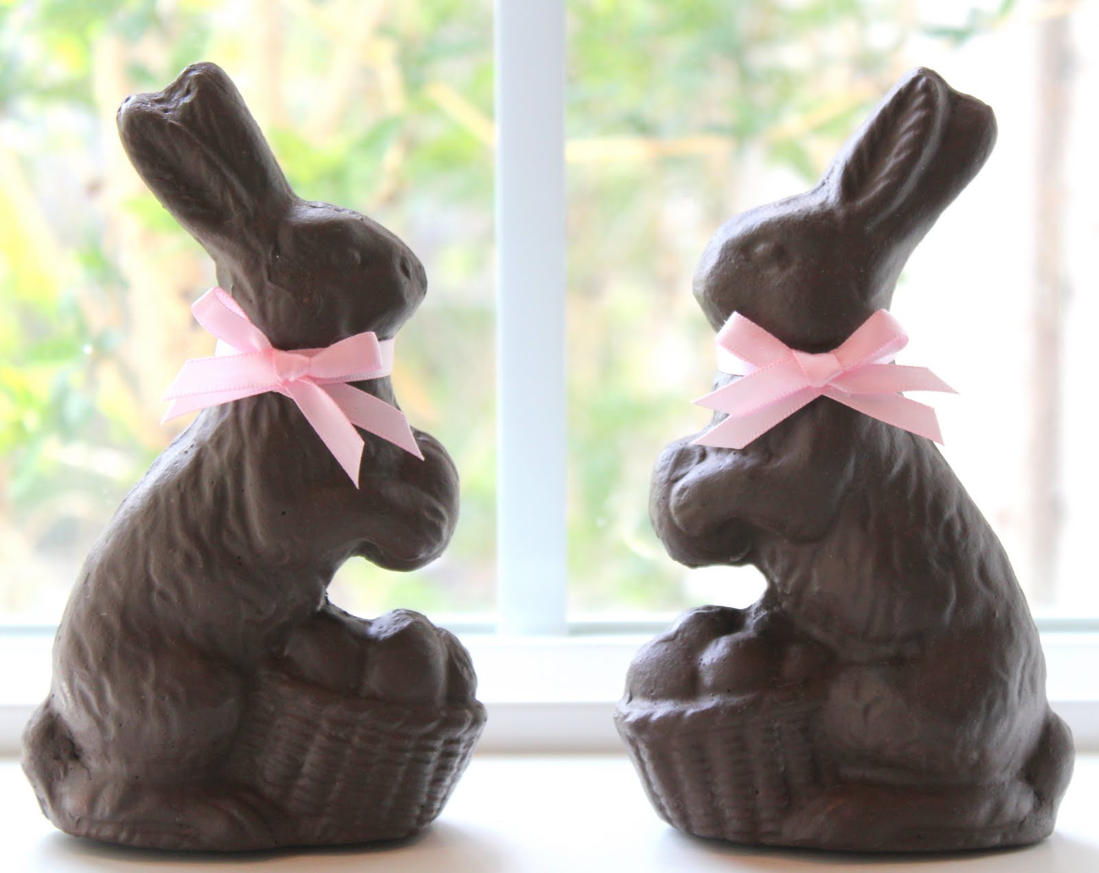 Crafty Sisters Chocolate Mold Easter Bunnies Using Sculptamold