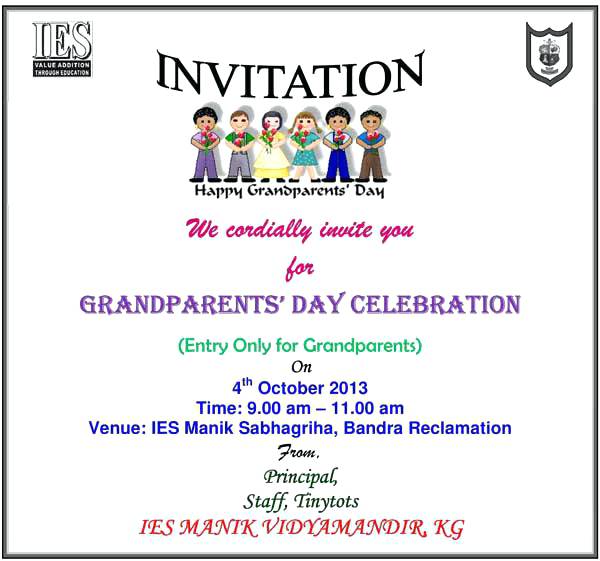 Grandparents Day Invitation Cards Printable Grandparents Day Invitation Cards Printable