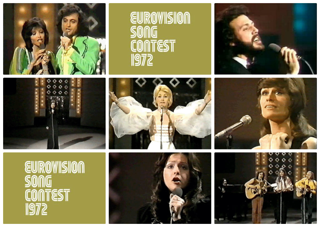 EuroFunFans Eurovision 1972 Edinbourg Edingburg