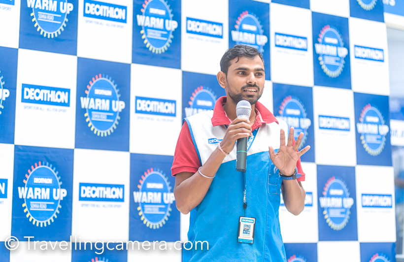 Towards the end, Decathlon employee Subodh Kumar came to the stage and shared about his records in running. He is a very good runner and participated in various marathons & won few. He lives in Saket and at times he run from his house till Decathlon store on Sohna Road.   Overall the day was spent very well by hearing these inspirational talks. Now let's see how much I apply in my own life and figure out ways to make viewers of this blog more aware. 