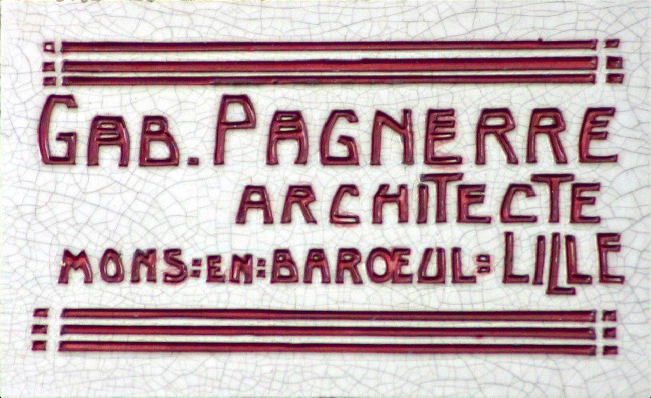 Eugène Gabriel Pagnerre, Architecte (4 octobre 1874 2 juin 1939) PLAQUES