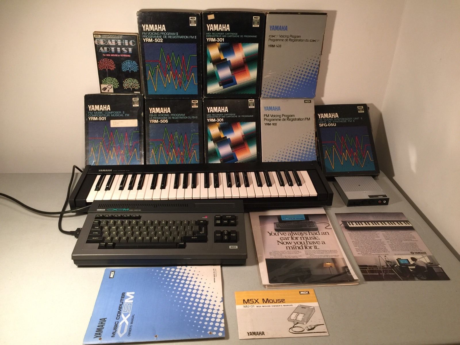 MATRIXSYNTH: Yamaha CX5M Music Computer SFG-05U FM Synthesizer SYK 