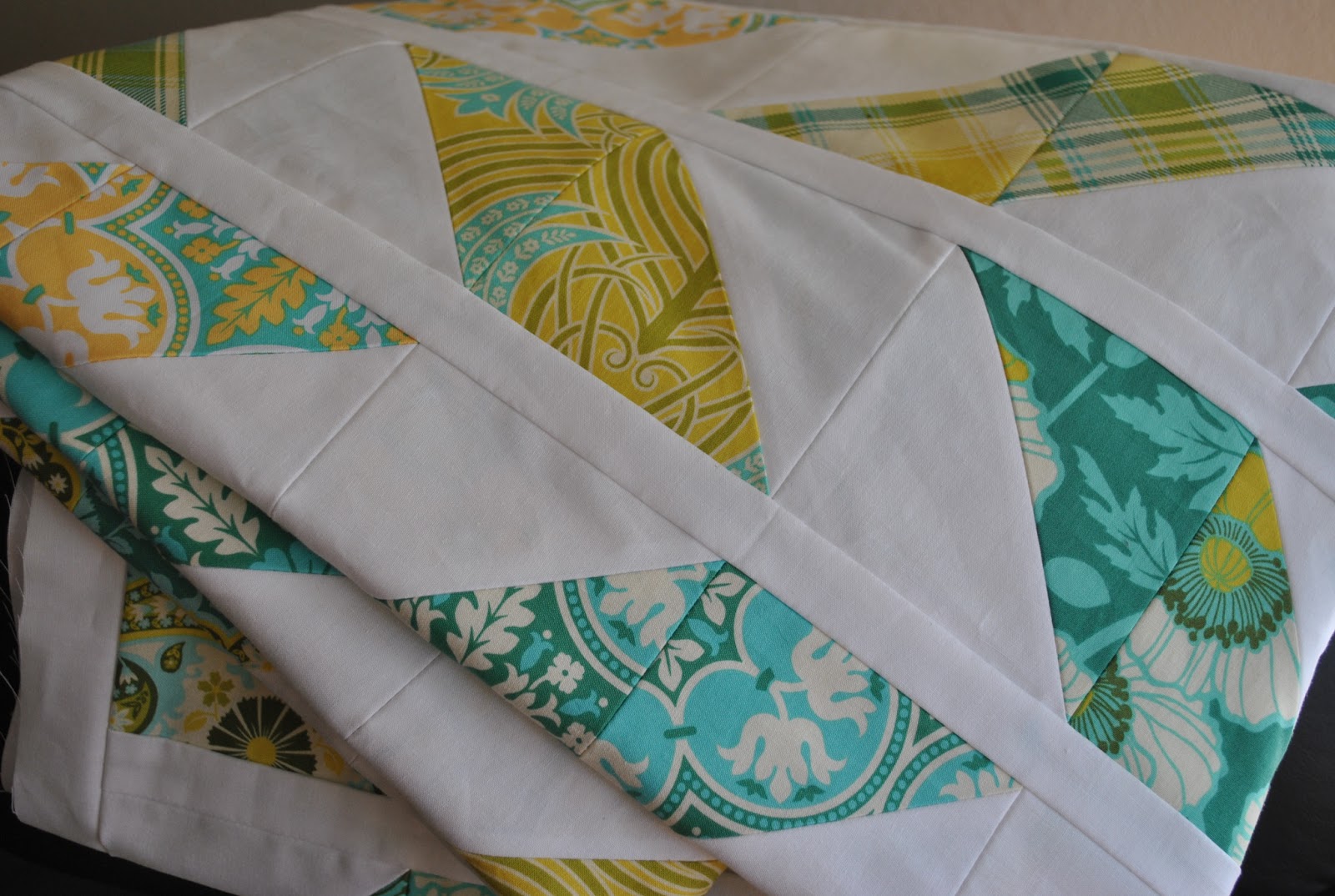 Sprightly Fabrics Lemon Lime Quilt Top