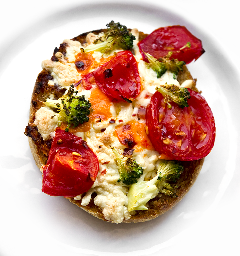 Mini BBQ Veggie Vegan Pizzas