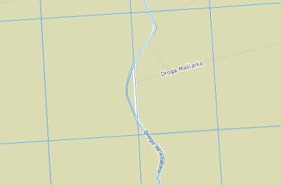 Mapa ewidencyjna drogi Nowy Wilków - Górki