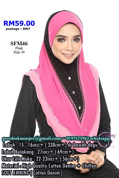 TUDUNG AFINA NUR KASIH SAIZ M