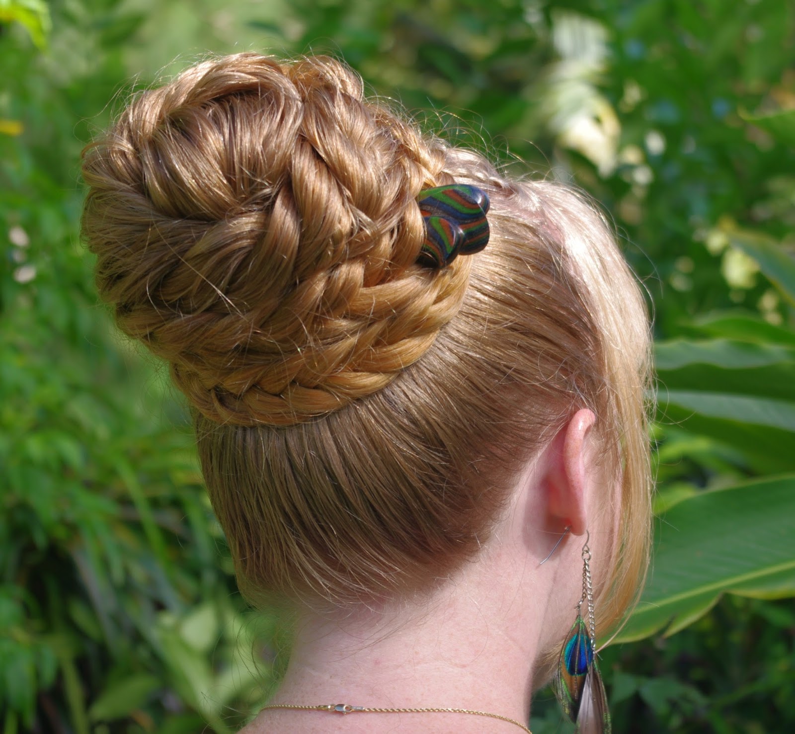 Braids & Hairstyles for Super Long Hair Bohemian Herringbone Braid Bun
