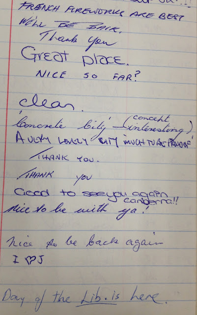 Comments from the Visitors' Comments Book 08/09/1987 – 30/10/1991 Comments from the Visitors' Comments Book 08/09/1987 – 30/10/1991