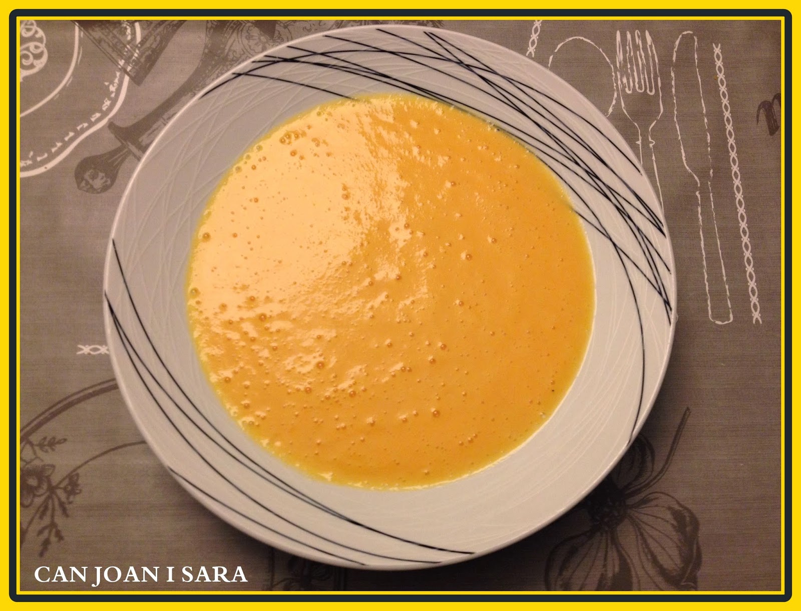 CAN JOAN I SARA CREMA DE ZANAHORIA CON LECHE EVAPORADA