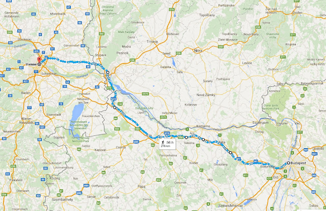 Route Road Trip Budapest - Bratislava - Vienne