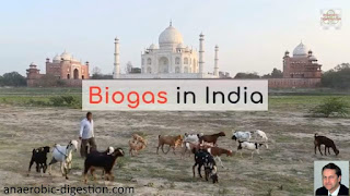 Image illustrates Biogas in India