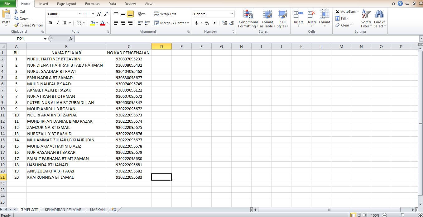 Cara Membuat Daftar Nama Di Microsoft Excel Hongkoong