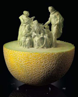 Escultura en fruta