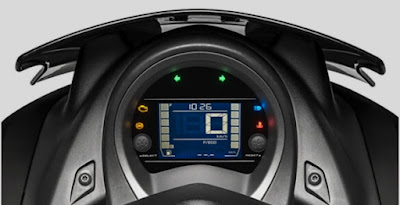 NEW - INVERTED LCD DIGITAL SPEEDOMETER Dengan inverted LCD digital speedometer baru yang lebih stylish, modern, dan informatif bagi pengendara yang dilengkapi dengan 'Multi Information Display' (MID) Harga Kredit Motor Yamaha Nmax Terbaru 2018