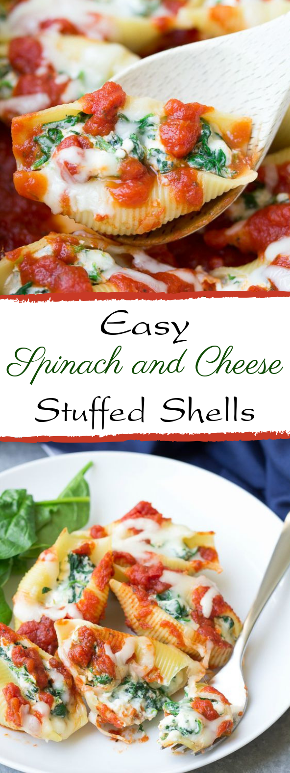 Spinach and Cheese Stuffed Shells #vegandinner #vegetarian Spinach and Cheese Stuffed Shells #vegandinner #vegetarian