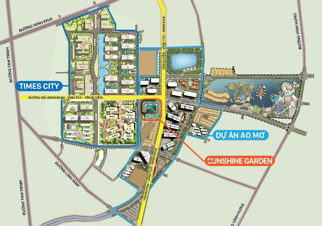 Vị trí Dự án Chung cư Times City