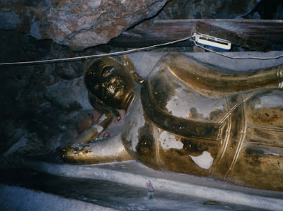 Reclining Buddha in Petchburi Thailand