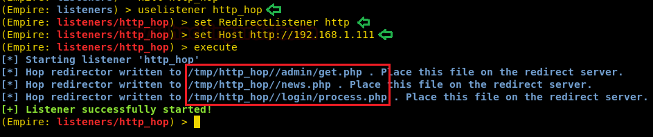 Hiding IP with PowerShell Empire HTTP_HOP