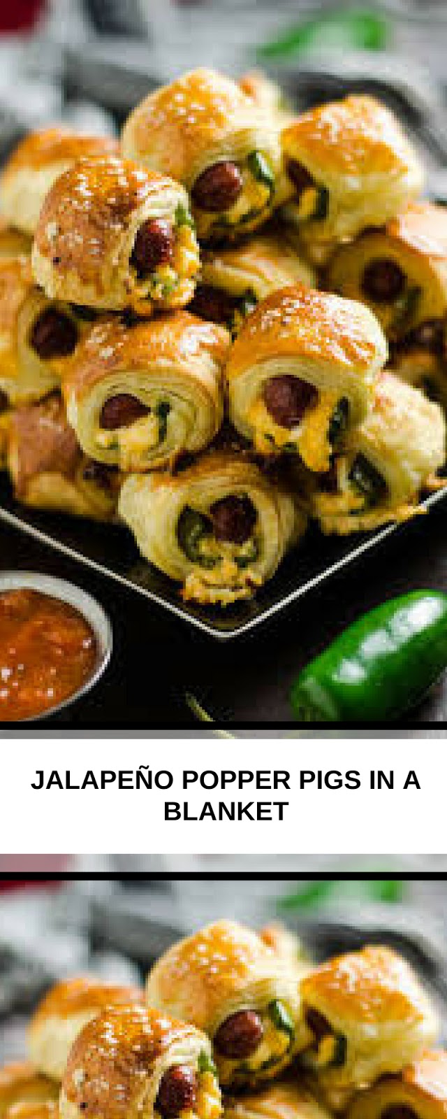 JALAPEÑO POPPER PIGS IN A BLANKET Home Delicious Recipe