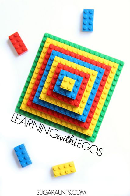 Use Legos in learning: Preschool, Kindergarten, and First grade math and literacy with Legos. Lots of ideas on this page! Great tips on the therapeutic benefits of using Legos in Occupational Therapy including fine motor skills, too!