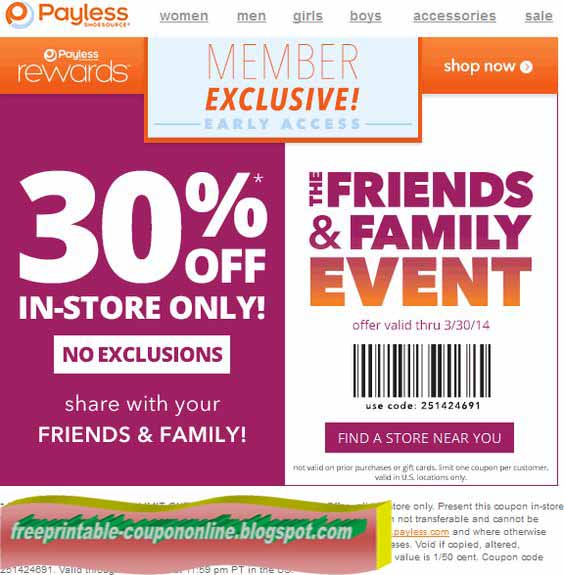Printable Coupons 2019 Payless Shoes Coupons