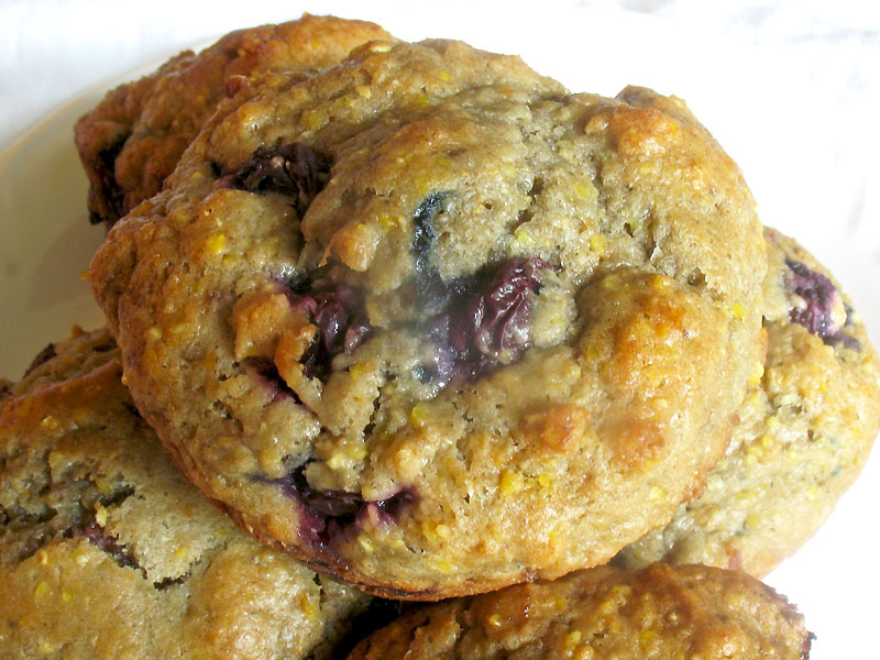 Blueberry Goat Cheese Muffins with Cherry Jam Lisa's Kitchen