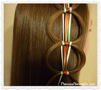 Ribbon chain braid hairstyle tutorial Easy ribbon chain braid hair tutorial