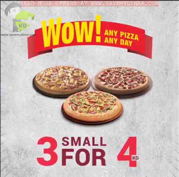 Pizzahut Kuwait - Wow Offer  Any Pizza Any Day