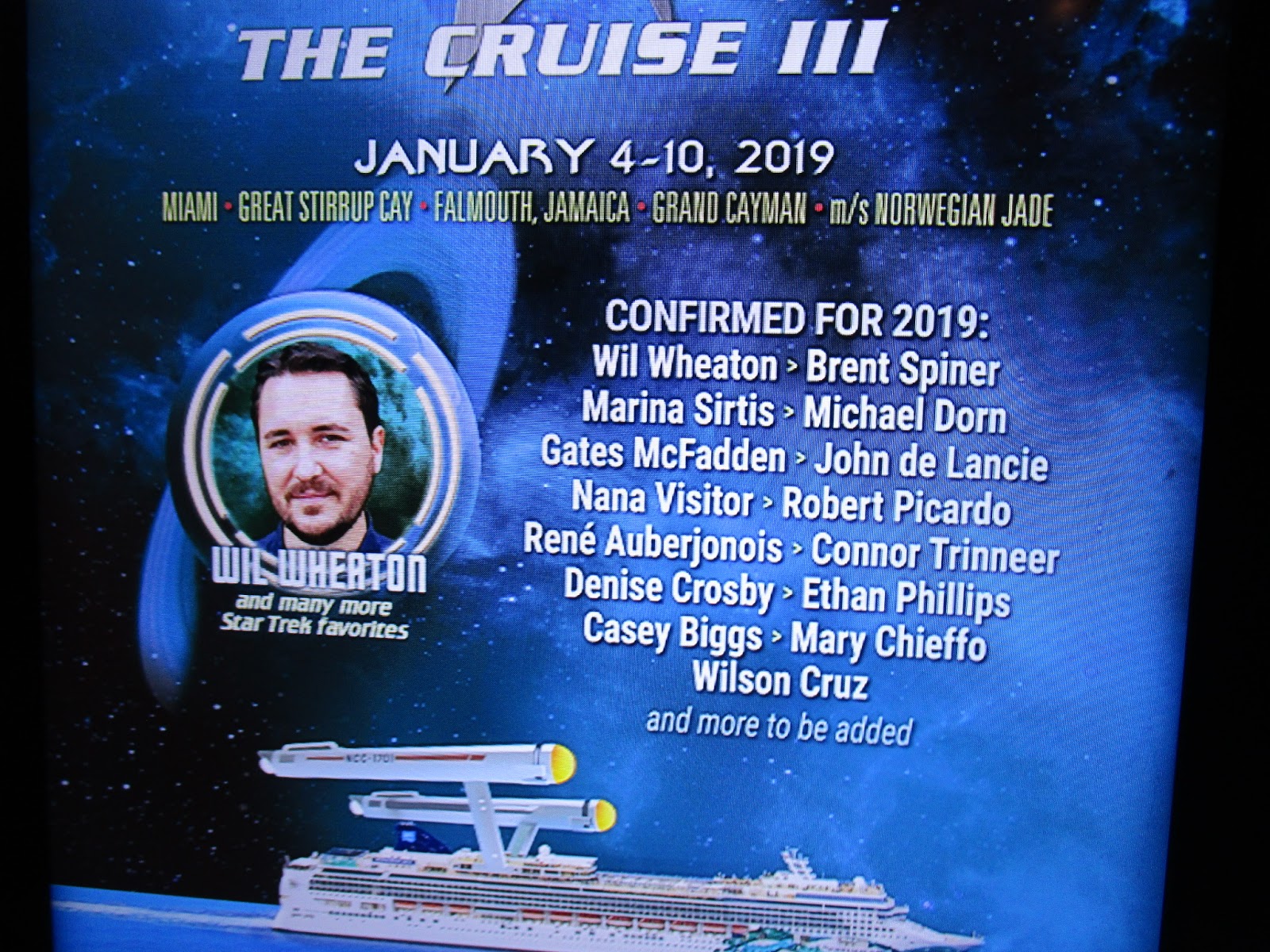 That S What She Said Star Trek Cruise Day 3