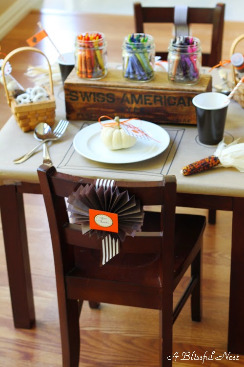 Thanksgiving Kids Table Twirl And Take A Bow All Things