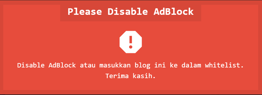 Cara Memasang Script Anti AdBlocker Killer Blog Terbaru Keren
