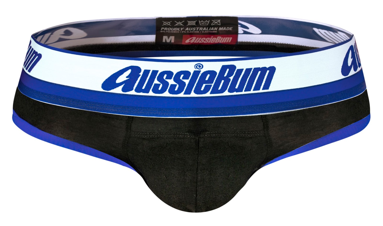 New Aussiebum Jockstrap White HUNK Jock Blue Rare Mens Underwear