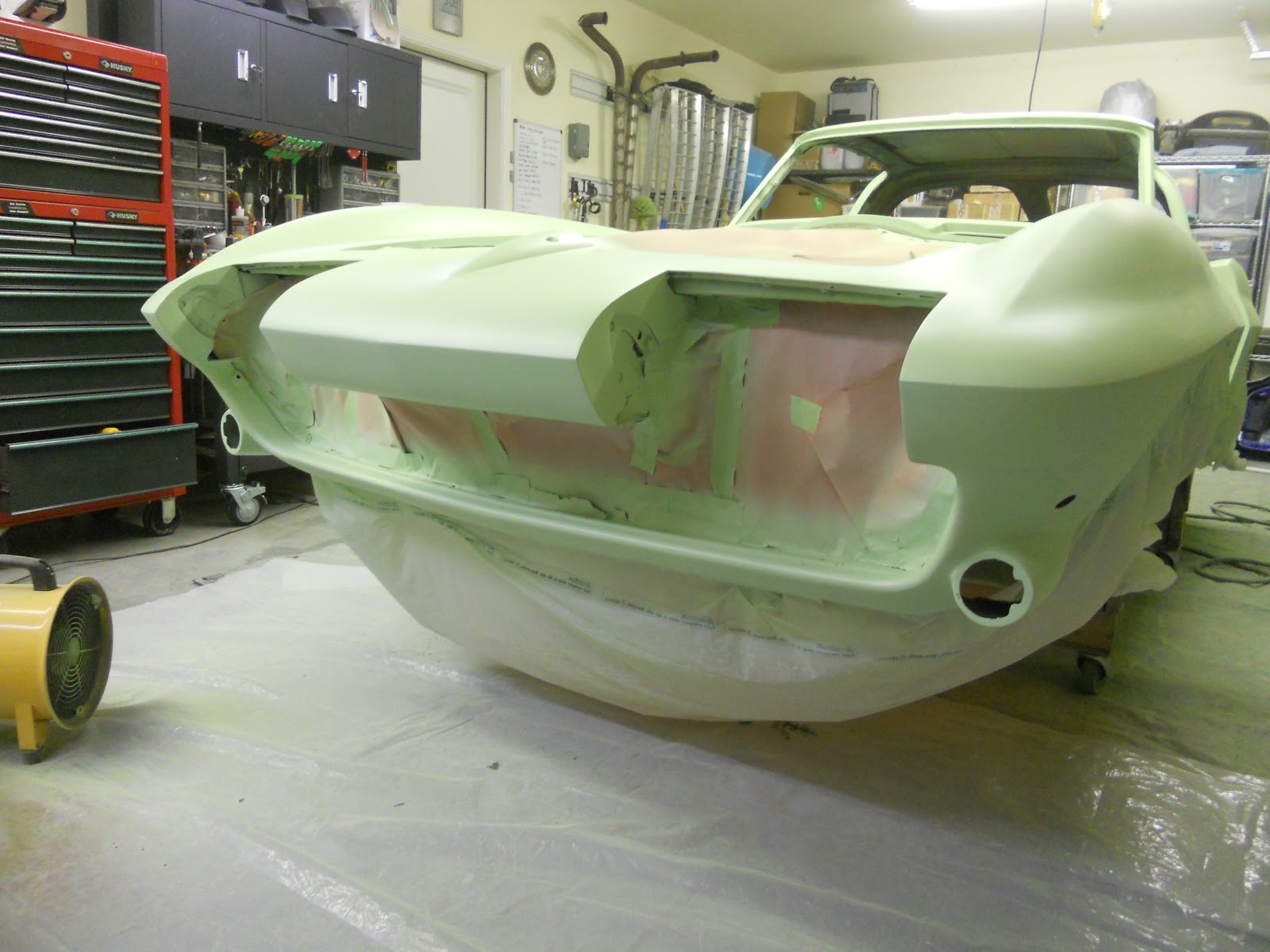 1963 Corvette Sting Ray Split Window Coupe Restoration Paint