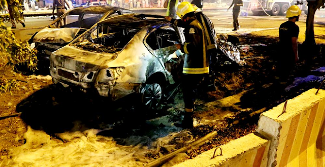 Ngeri, Truk Tangki Yang Mengangkut BBM Dari Jeddah ke Mekkah Terbakar Kemudian Meledak